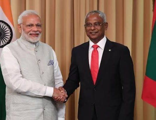 PM Modi speaks with Maldivian Prez; development projects reviewed