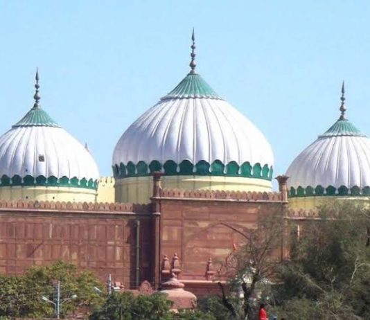 Security stepped in Mathura as right wing group’s announces they will install the idol of Krishna at Shahi Eidgah on Dec 6