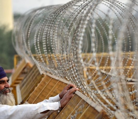 Barricades at Delhi’s Singhu border almost cleared up