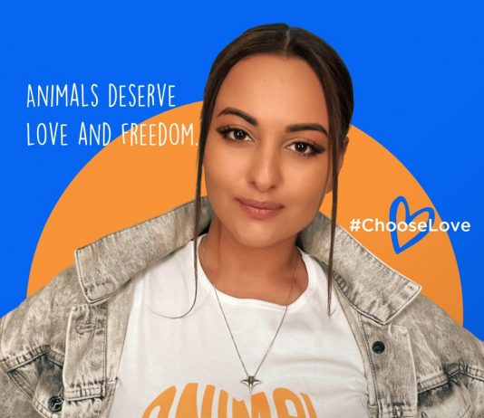 SONAKSHI SINHA STARS IN NEW MERCY FOR ANIMALS CAMPAIGN: #CHOOSELOVE